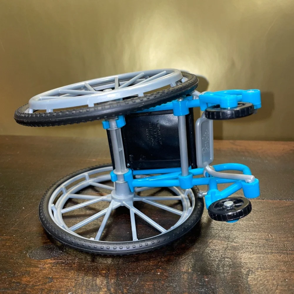 Barbie Doll Blue Wheelchair Toy For Barbie From Mattel EUC‎